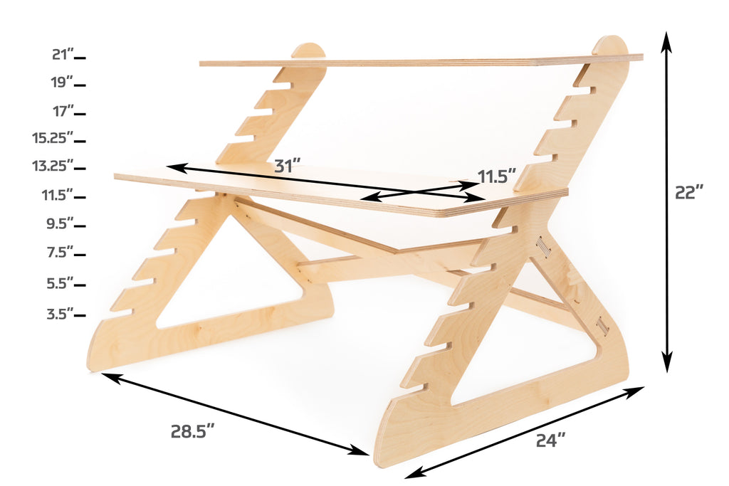 readydesk dimensions